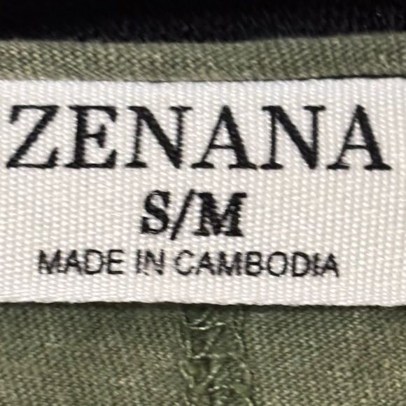 Zenana Size S/M Vintage Sage Top - Picture 8 of 10